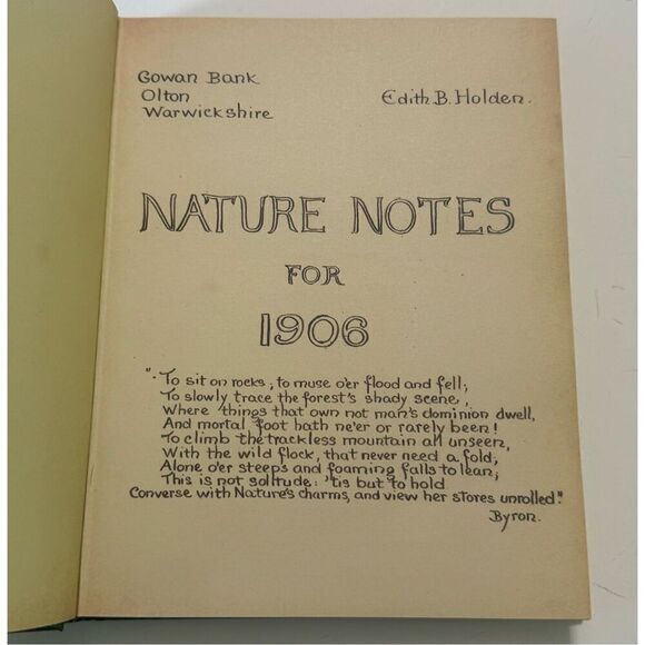 The Country Diary of an Edwardian Lady by Edith Holden (1977, Hardcover) - Picture 9 of 10